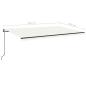 Preview: Automatische Markise mit LED & Windsensor 500x300 Creme