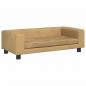 Preview: Hundebett mit Verlängerung Braun 100x50x30 cm Samt