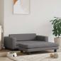 Preview: Hundebett mit Verlängerung Grau 100x50x30 cm Kunstleder