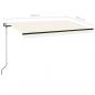Preview: Markise Automatisch Einziehbar 400x350 cm Creme