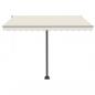 Preview: Automatische Markise mit LED & Windsensor 350x250 cm Creme