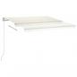 Preview: Automatische Markise mit LED & Windsensor 400x300 cm Cremeweiß