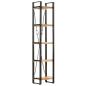 Preview: Bücherregal 5 Fächer 40x30x180 cm Mango Massivholz