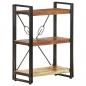 Preview: Bücherregal 3 Fächer 60x30x80 cm Altholz Massiv
