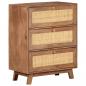 Preview: ARDEBO.de - Sideboard 61x35x76 cm Massivholz Mango