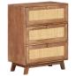 Preview: Sideboard 61x35x76 cm Massivholz Mango