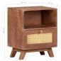 Preview: Nachttisch 40x30x50 cm Mango Massivholz