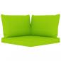 Preview: Garten-Palettensofa 2-Sitzer mit Kissen in Hellgrün Kiefernholz
