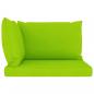 Preview: Garten-Palettensofa 2-Sitzer mit Kissen in Hellgrün Kiefernholz