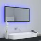 Preview: LED-Badspiegel Grau 90x8,5x37 cm Acryl