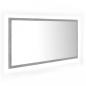 Preview: LED-Badspiegel Betongrau 90x8,5x37 cm Acryl