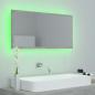 Preview: LED-Badspiegel Betongrau 90x8,5x37 cm Acryl