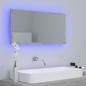 Preview: LED-Badspiegel Betongrau 90x8,5x37 cm Acryl