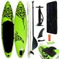 Preview: ARDEBO.de - Aufblasbares Stand Up Paddle Board Set 305x76x15 cm Grün