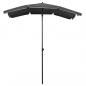 Preview: Sonnenschirm mit Mast 200x130 cm Anthrazit