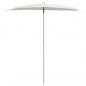 Preview: Halb-Sonnenschirm mit Mast 180x90 cm Sandfarben