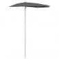 Preview: Halb-Sonnenschirm mit Mast 180x90 cm Anthrazit