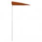 Preview: Halb-Sonnenschirm mit Mast 180x90 cm Terracotta-Rot
