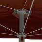 Preview: Halb-Sonnenschirm mit Mast 180x90 cm Terracotta-Rot