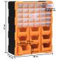 Preview: Multi-Schubladen-Organizer mit 39 Schubladen 38x16x47 cm 