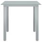 Preview: 5-tlg. Garten-Essgruppe Aluminium Silbern und Schwarz