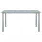 Preview: 7-tlg. Garten-Essgruppe Aluminium Silbern und Schwarz