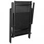 Preview: 3-tlg. Bistro-Set Aluminium und Textilene Schwarz