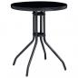 Preview: 3-tlg. Bistro-Set Aluminium und Textilene Schwarz