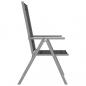 Preview: 3-tlg. Bistro-Set Aluminium und Textilene Silbern