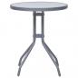 Preview: 3-tlg. Bistro-Set Aluminium und Textilene Silbern