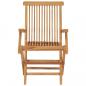 Preview: Gartenstühle mit Anthrazit Kissen 8 Stk. Massivholz Teak
