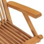 Preview: Gartenstühle mit Taupe Kissen 8 Stk. Massivholz Teak