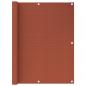 Preview: ARDEBO.de - Balkon-Sichtschutz Terracotta-Rot 120x600 cm HDPE