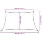 Preview: Sonnensegel 160 g/m² Taupe 3/4x2 m HDPE