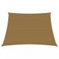 Preview: ARDEBO.de - Sonnensegel 160 g/m² Taupe 3/4x3 m HDPE