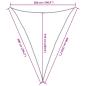 Preview: Sonnensegel 160 g/m² Dunkelgrün 5x6x6 m HDPE