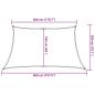 Preview: Sonnensegel 160 g/m² Rot 3/4x2 m HDPE