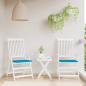 Preview: ARDEBO.de - Gartenstuhl-Kissen 2 Stk. Blau 40x40x3 cm Oxford-Gewebe