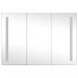 Preview: LED-Spiegelschrank fürs Bad 89x14x62 cm