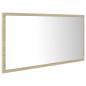 Preview: LED-Badspiegel Sonoma-Eiche 90x8,5x37 cm Acryl