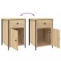 Preview: Nachttisch Sonoma-Eiche 40x42x60 cm Holzwerkstoff