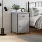 Preview: ARDEBO.de - Nachttisch Grau Sonoma 40x42x60 cm Holzwerkstoff