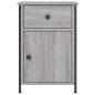Preview: Nachttisch Grau Sonoma 40x42x60 cm Holzwerkstoff