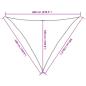 Preview: Sonnensegel 160 g/m² Hellgrün 5x5x6 m HDPE