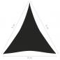Preview: Sonnensegel 160 g/m² Schwarz 4x5x5 m HDPE