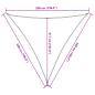 Preview: Sonnensegel 160 g/m² Schwarz 5x5x5 m HDPE