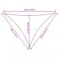 Preview: Sonnensegel Oxford-Gewebe Dreieckig 4x4x5,8 m Schwarz