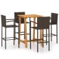Preview: 5-tlg. Gartenbar-Set Braun