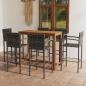 Preview: ARDEBO.de - 7-tlg. Gartenbar-Set Grau