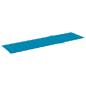 Preview: Sonnenliegen 2 Stk. mit Auflagen Blau Massivholz Teak